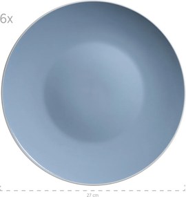 Mäser Zestaw naczyń stołowych 24 szt. ELISSA – niebieski połysk