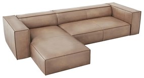Jasnobrązowy skórzany narożnik (lewostronny) Madame – Windsor &amp; Co Sofas