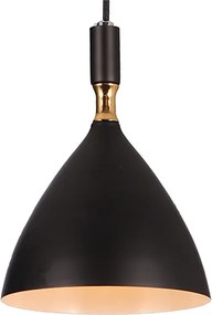 Lampa Sufitowa Wisząca czarna/złota OTTO BLACK/GOLD 1xE27