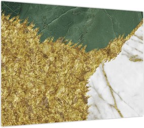 Obraz na szkle - Zielony marmur N⁰2 (70x50 cm)