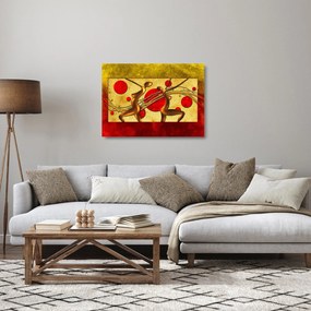 Abstrakcyjny obraz z dwiema kobietami (70x50 cm)
