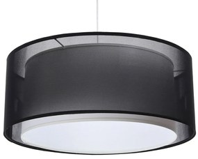 Czarna okrągła lampa wisząca nad stół - S436 A5-B75