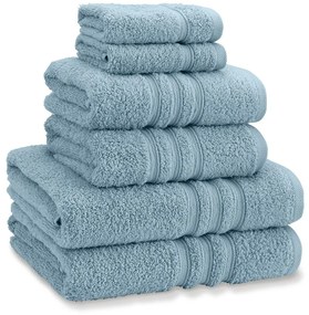 Niebieskie bawełniane ręczniki frotte zestaw 6 szt. Zero Twist – Catherine Lansfield