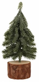 Dekoracja świąteczna Choinka na pieńku, 19 cm, 2 szt.