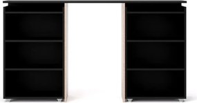 Łóżko 160x200 Naia czarny mat