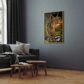Plakat What's Up 29,7x42 cm z ramą złotą bez marginesu ARTGEIST B