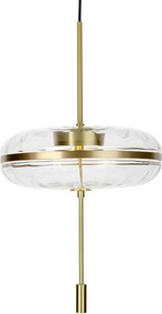 Lampa wisząca z okrągłym kloszem szklanym Chaplin 360