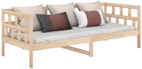 Łóżko dzienne z naturalnego drewna 80x200 A2-L85