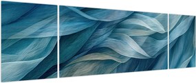 Obraz - Niebieskie i białe fale (170x50 cm)