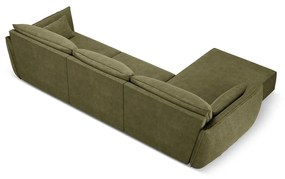 Zielony narożnik (lewostronny) Vanda – Mazzini Sofas