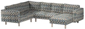 Pokrowiec na sofę narożną Norsborg 5-osobową z szezlongiem