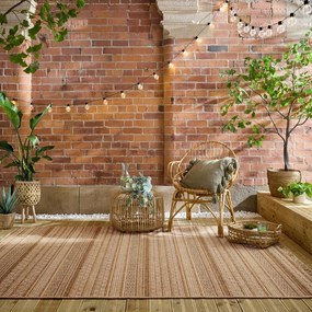 Dywan odpowiedni na zewnątrz w naturalnym kolorze 160x230 cm Farah Stripe – Flair Rugs