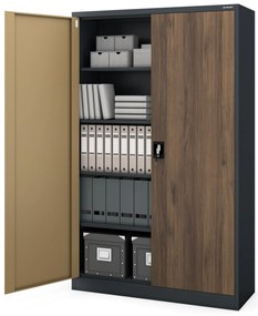 JAN II cabinet antracyt RAL7016 woodgrain H1850*W1150*D400