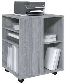 Kontener do biurka w kolorze szarego drewna - Priva 4X