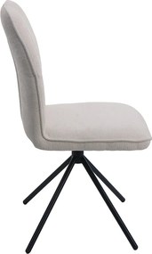 Krzesło do jadalni MCW-N99 (zestaw 6 sztuk),  kremowe