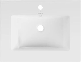 Mexen Atena umywalka wpuszczana w blat 61 x 46 cm, biała - 25016000
