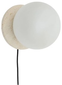 Biały/kremowy marmurowy kinkiet ø 20 cm Malachi – Kave Home