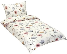 Pościel krepowa Bellatex Makovice beżowa, 140 x220, 70 x 90 cm, 140 x 220 cm, 70 x 90 cm