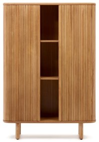 Szafka w dekorze jesionu z drzwiami przesuwnymi w naturalnym kolorze 110x160x40 cm Mailen – Kave Home