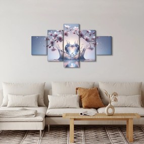 Obraz - Diamentowe serce (125x70 cm)