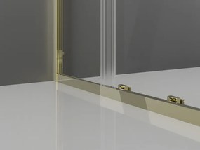 Mexen Exo-S Duo drzwi prysznicowe podwójne rozsuwane 170 cm, transparent, złote - 8152-170-000-50-00