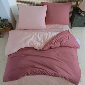 Bedtex Bawełniana pościel Color staroróżowa, 140 x 200 cm, 70 x 90 cm