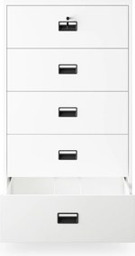 Szafa kartotekowa metalowa biała: SARA XL V5, 900 x 1620 x 600 mm