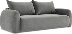 Kanapa 3-osobowa z funkcją spania - z tkaniny strukturalnej - szary - HALE