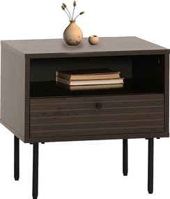 Stolik nocny MCW-N78,  ciemny brąz