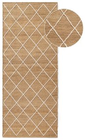 Chodnik z juty tkany ręcznie w naturalnym kolorze 80x200 cm Kunu – Hanse Home