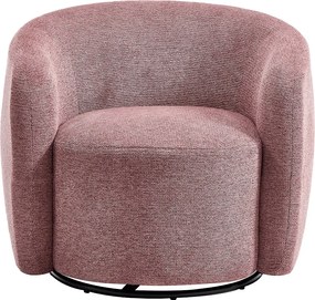 Fotel z czerwonej teksturowanej tkaniny VEREIDE