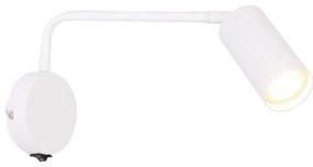 Biały metalowy kinkiet Tina – Candellux Lighting