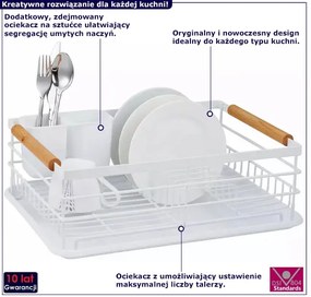 Jednopoziomowa metalowa suszarka do naczyń - Mifrob 5X