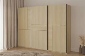 Szafa Przesuwna LUBERO 120 cm Szafa Trzydrzwiowa Dąb lindberg