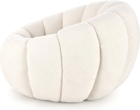 Fotel wypoczynkowy z tkaniny bouclé Gaspar Halmar