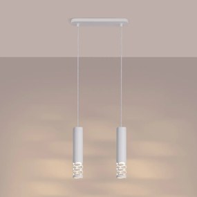Lampa wisząca LIRO 2 biała SOLLUX  LIGHTING