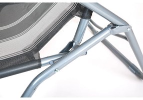 Happy Green Leżak plażowy antracytowy, 142 x 60 x 96 cm