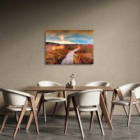 Obraz na szkle - Jesienna podróż krainą (70x50 cm)