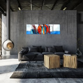 Obraz przedstawiający starożytną osobę (170x50 cm)