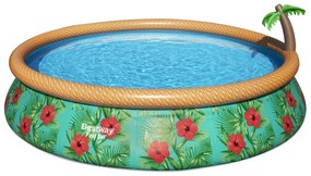 Basen rozporowy Fast Set Paradise Palms 457 x 84 cm 9677 l BESTWAY