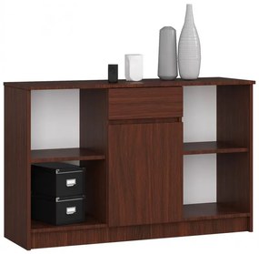Klasyczna komoda z półkami wenge - Bereno 3X