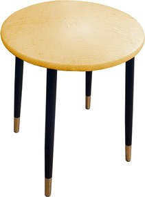 Taboret TRIX stelaż metalowy STOŁEK LOFT : Kolor nogi - Czano-złota stożek, Kolor tkaniny - SKAJ - AL10, Typ tkaniny - Skaj