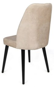 Zestaw krzeseł do jadalni Alfa Beige and Black, 2szt.