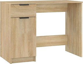 Proste biurko w kolorze dębu sonoma D3-N80