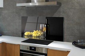 Panel szklany do Kuchni Wino w Otoczeniu Owoców