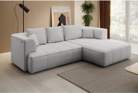 Narożnik ALBIO S Prawostronny z elektryczną regulacją siedziska, funkcja spania, wolnostojący w tkaninie EDEN 17 WERSAL