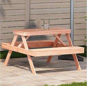 Solidny i wszechstronny stół piknikowy z litego drewna douglasa 105x134x75 cm