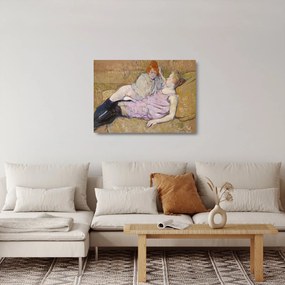 Obraz na szkle - Henri de Toulouse-Lautrec, The Sofa, reprodukcje (70x50 cm)