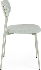 Miętowe tapicerowane krzesło Inka – Yes Everyday