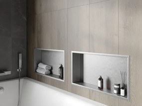 Mexen X-Wall-R półka wnękowa z kołnierzem 60 x 30 cm, inox - 1910603010